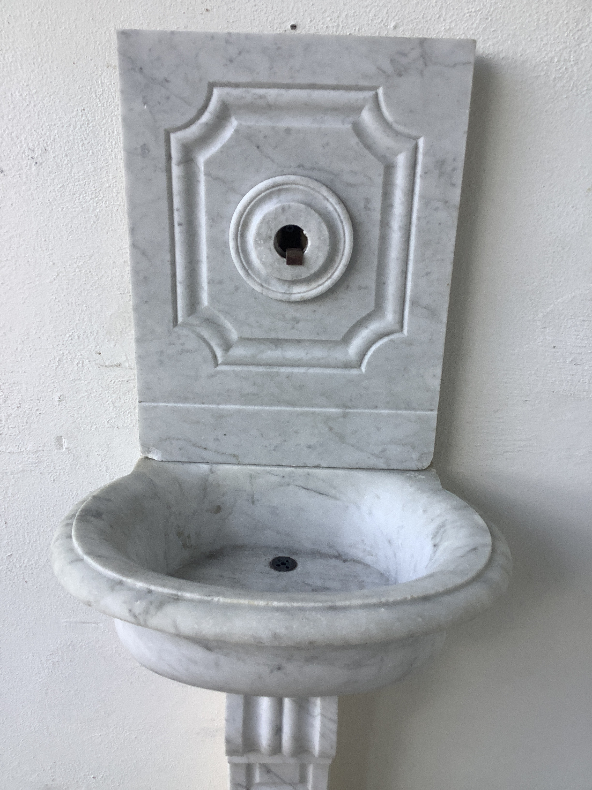 Antique Pedestal Wall Fountain from a courtyard in Charleville-Mezieres, a town in the Ground Est region of France - image 5